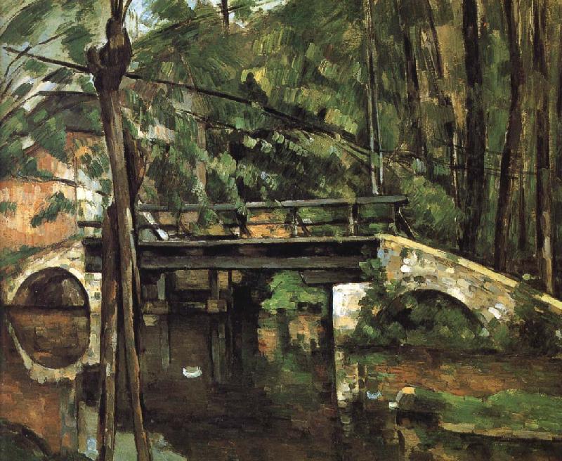 Paul Cezanne bridge Muncie oil painting image